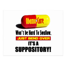 ObamaCare - Suppository Postcard