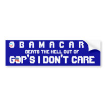 OBAMACARE V. GOP DON'T CARE BUMPER STICKERS