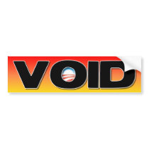 ObamaCare: VOID Bumper Stickers