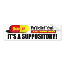 ObamaCare: Won't be Hard To Swallow! bumper stickers by Megatudes ObamaCare: Won't be Hard To Swallow! bumper stickers