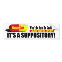 ObamaCare: Won't be Hard To Swallow! bumper stickers by Megatudes ObamaCare: Won't be Hard To Swallow! bumper stickers