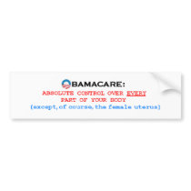ObamaCareControl Bumper Stickers