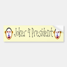 obamajoker, obamajoker, Joker 4 President Bumper Sticker