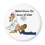 obamakissesme, Obama kisses the asses of Islam Refrigerator Magnet