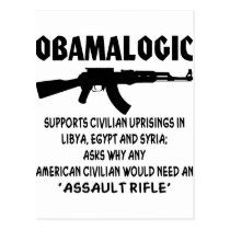 Obamalogic Supports Civilian Uprising in Syria & Post Card