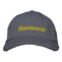 Obamamania! Hat - Customized embroidered hats by Websprinter Obamamania! Hat - Customized embroidered hats
