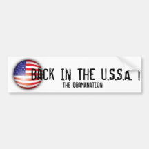ObamaNation - Back in the U.S.S.A. Bumper Sticker