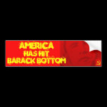 Obamanomics: America at Barack Bottom bumper stickers