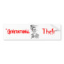 ObamaPinnochio, "Generational, Theft" Bumper Sticker