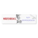 ObamaPinnochio, INDEPENDENCE..., NOTDEPENDENCE! bumper stickers by tjc3rd ObamaPinnochio, INDEPENDENCE..., NOTDEPENDENCE! bumper stickers