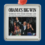 Obama's Big Win Christmas Ornament ornaments