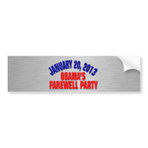Obama's Farewell Party Bumper Sticker