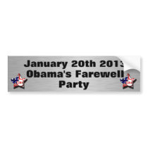 Obama's Farewell Party Bumper Sticker
