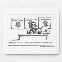 Obama's First Day In The Office mousepads