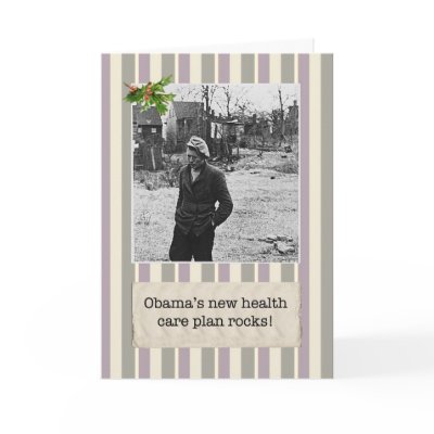 Obama's Health Care Plan Christmas Cards