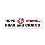 Obama's Hoax and Chains Bumper Stickers