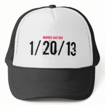 OBAMAS LAST DAY, 1/20/13 TRUCKER HAT