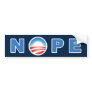 Obama's Nope Bumper Sticker
