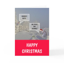 Obama's nuts Christmas Greeting Card