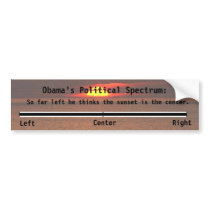 Obama's Political Spectrum bumper stickers by dcgc34 Obama's Political Spectrum bumper stickers