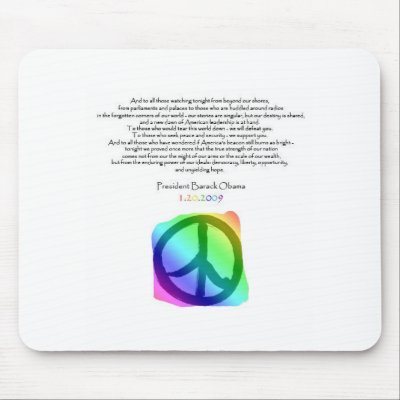Obamas Speech Mousepad by MelissaSchick18