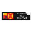 obamasnation, Let's not make this a REALITY!!! bumper stickers by jenniekurono obamasnation, Let's not make this a REALITY!!! bumper stickers