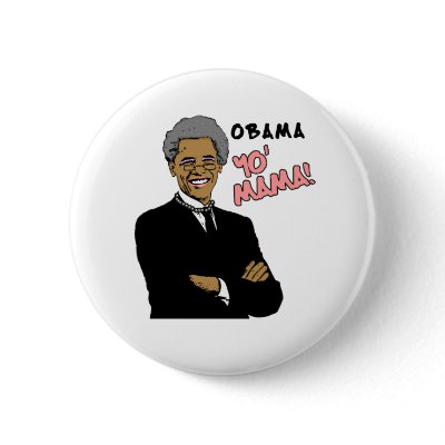 obamayomama pinback buttons by 2008_Politics
