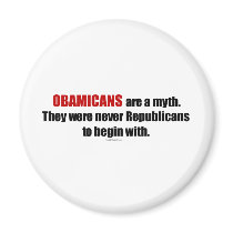 Obamicans are a Myth, They Were Never Republicans Refrigerator Magnet