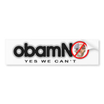 OBAMNO 6 BUMPER STICKERS