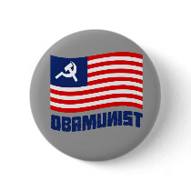 Obamunist Flag buttons by antiobama Obamunist Flag buttons