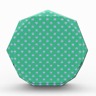 OBB green white shells patterns templates backgrou Acrylic Award