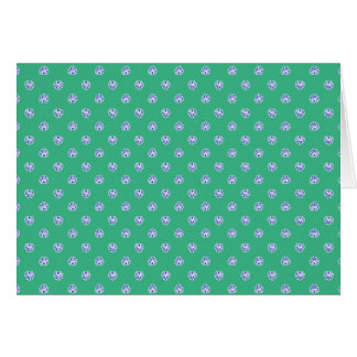 OBB green white shells patterns templates backgrou Greeting Card