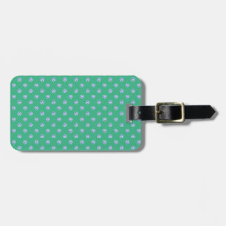 OBB green white shells patterns templates backgrou Bag Tags