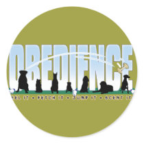 Obedience: Heel it, Fetch It, Jump It, Scent It stickers
