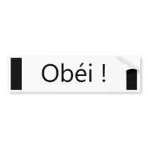 obéi bumper stickers