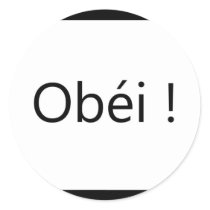 obéi round stickers