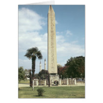 Obelisk of Theodosius I, with a Roman base Card