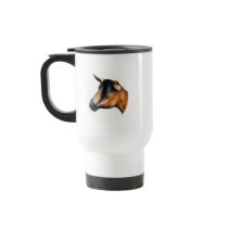 Oberhasli Goat Art Travel Mug