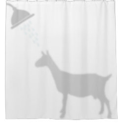 Oberhasli Goat Shadow Silhouette Shadow Buddies Shower Curtain