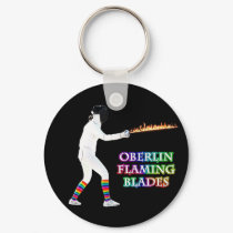 Oberlin Flaming Blades - keychain