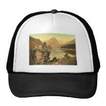 Obersee and Brunnelistock, Glarus, Switzerland cla Trucker Hats