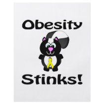 Obesity Stinks Skunk Awareness Design Flyer Design