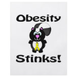 Obesity Stinks Skunk Awareness Design flyers