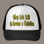 Obey Acts 2:38 to become a Christian hat hats