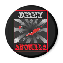 Obey Anguilla Fridge Magnet