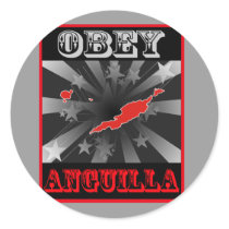 Obey Anguilla Sticker