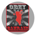 Obey Bahrain Round Sticker