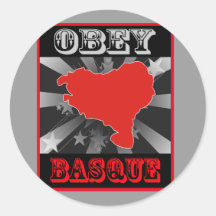 Obey Basque Round Sticker