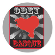 Obey Basque Round Sticker