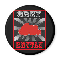 Obey Bhutan Fridge Magnets